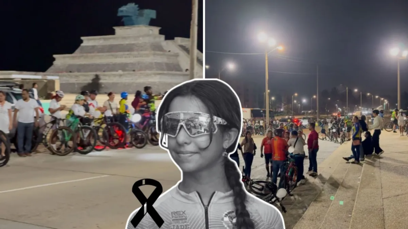 Comunidad ciclista de Coatzacoalcos despide a Jade Romero Peña con emotivo homenaje en el malecón