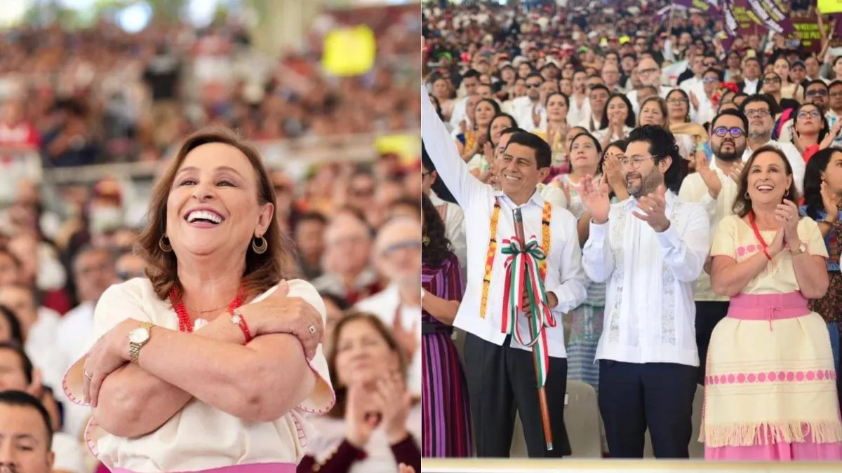 Gobernadora de Veracruz destaca lazos fraternos con Oaxaca en el Tercer Informe de Salomón Jara Cruz