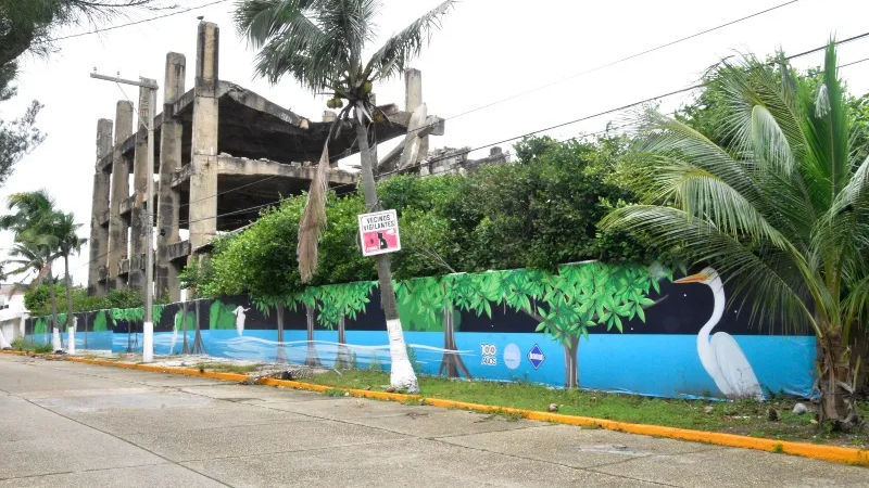 Nuevo mural en Coatzacoalcos promueve la conservación del medio ambiente y la biodiversidad local