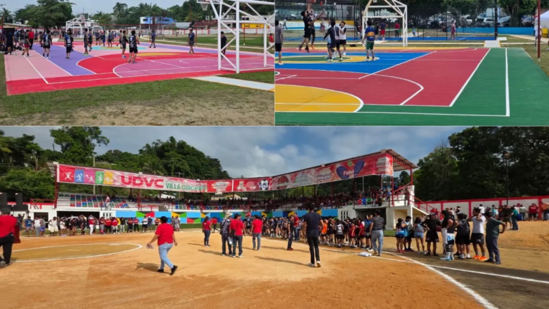 Unidad Deportiva de Villa Cuichapa genera expectativa y llamado al cuidado ciudadano