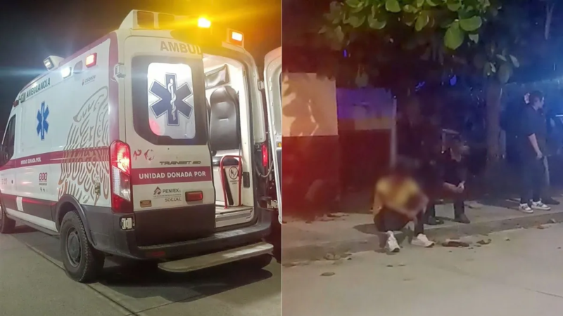 Joven resulta lesionado tras derrapar en motocicleta en Las Choapas