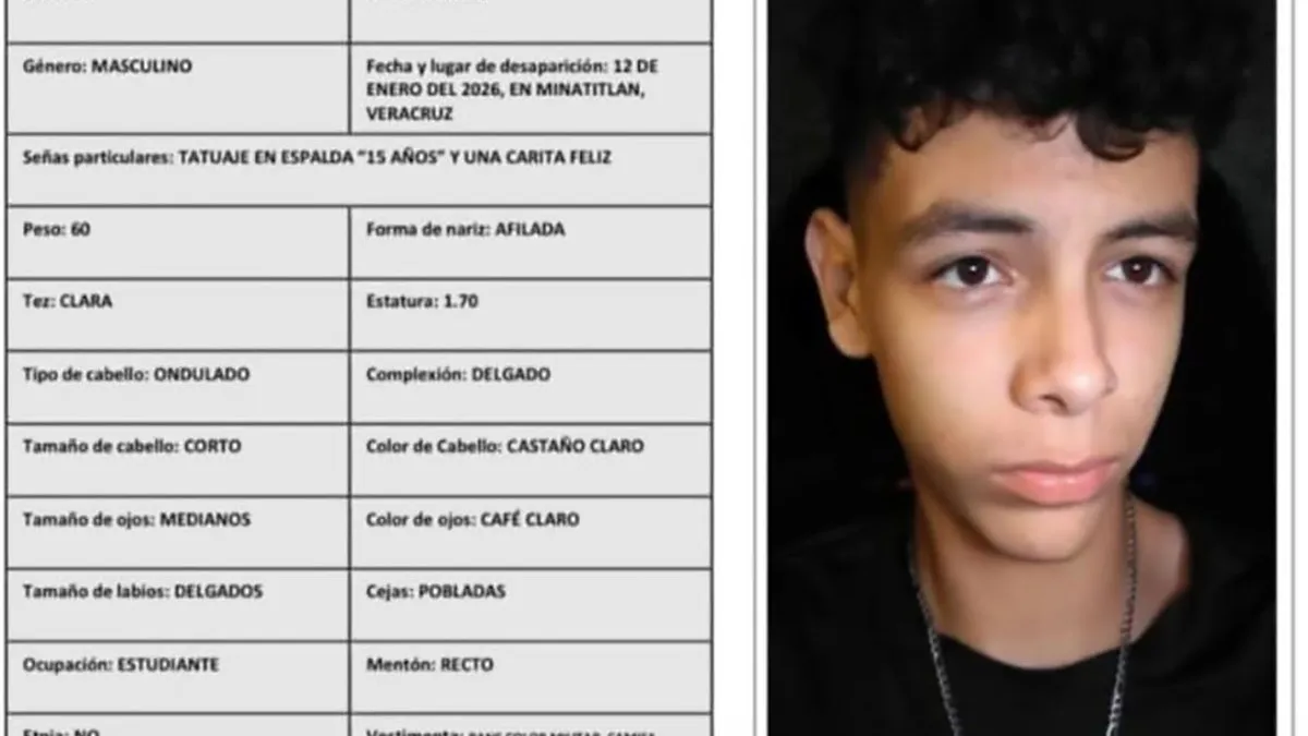 Localizan sano y salvo a menor reportado como desaparecido en Minatitlán