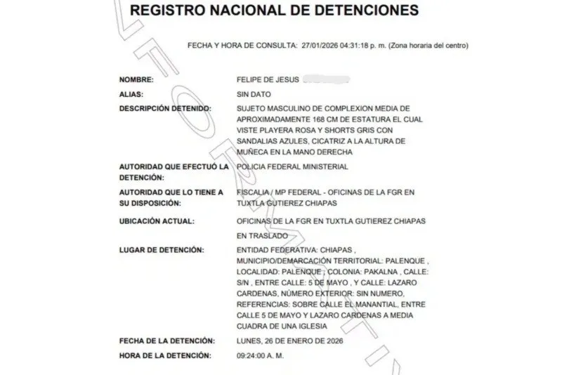 Accidente ferroviario en Chiapas: quién es el maquinista detenido