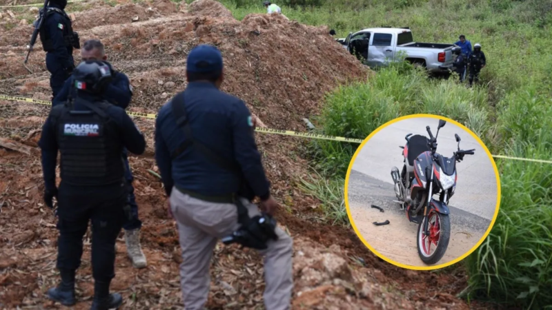 Abandonan camioneta tras provocar accidente y caer a barranco en Oluta
