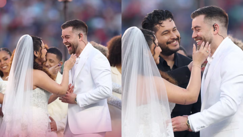 Boda en el show de medio tiempo de Bad Bunny en el Super Bowl 2026, ¡fue real!