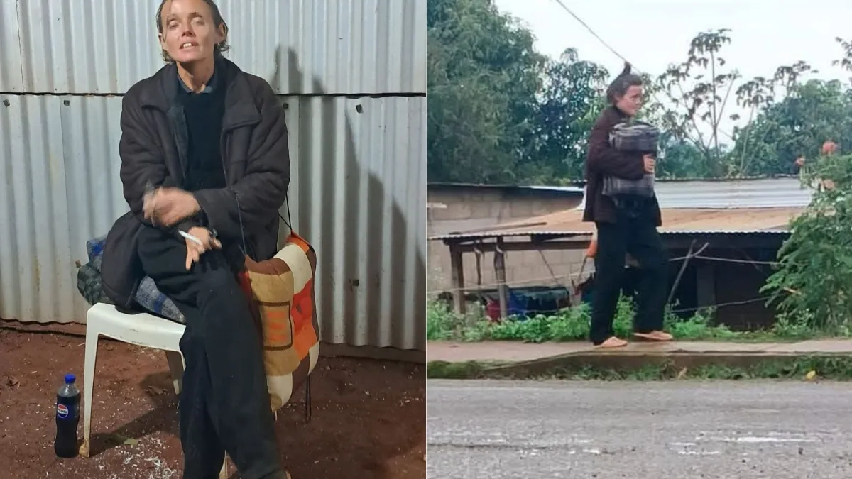Mujer en situación vulnerable deambula por la zona rural de Soteapan