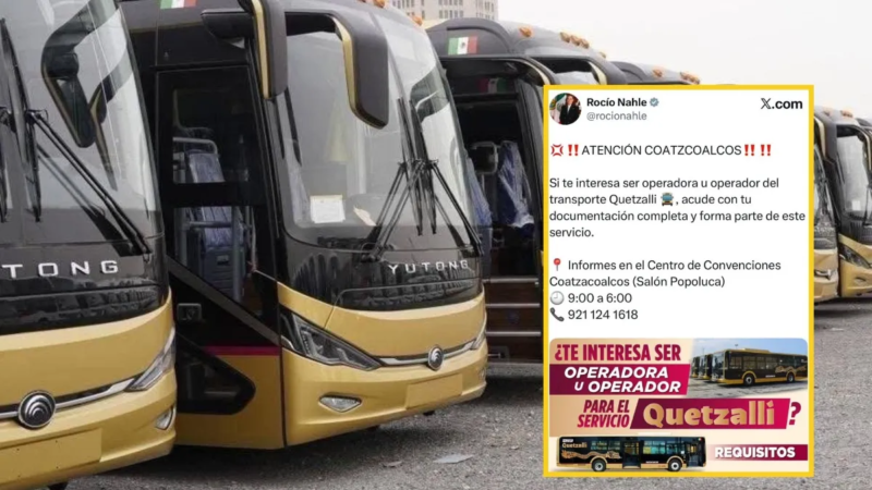 Autobuses Quetzalli de Coatzacoalcos: estos son los 10 requisitos para postularte como operador