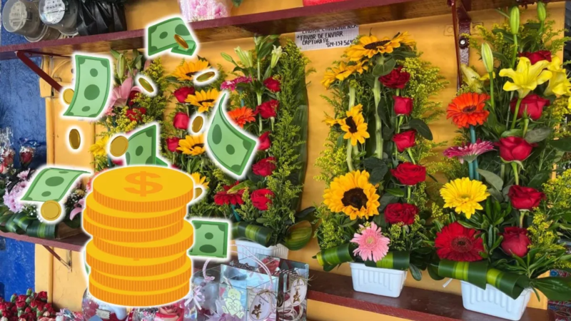 Aumenta 25% el precio de flores en Acayucan por el Día del Amor y la Amistad 2026