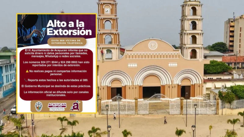 Se disparan llamadas de extorsión en Acayucan tras hechos violentos