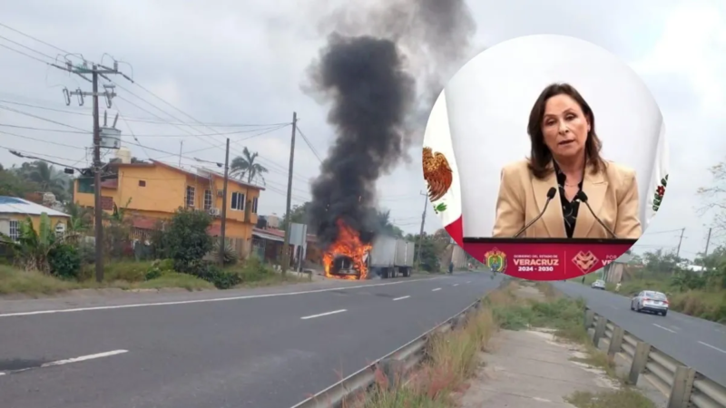 En Veracruz detienen a 4 tras bloqueos e incendios ligados a abatimiento de El Mencho