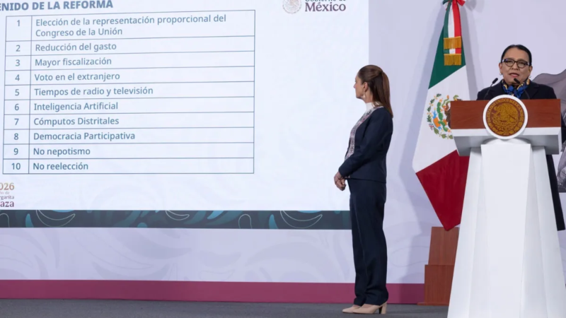 Sheinbaum presenta su proyecto para la reforma electoral