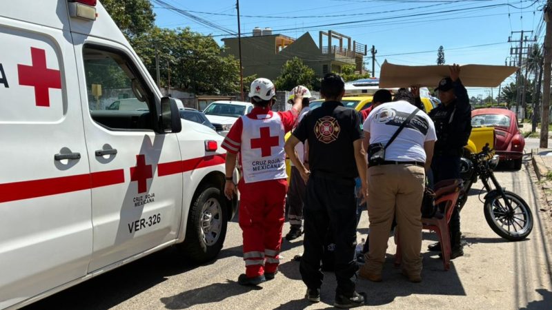 Adulta mayor es atropellada por motociclista en la colonia Nueva Mina