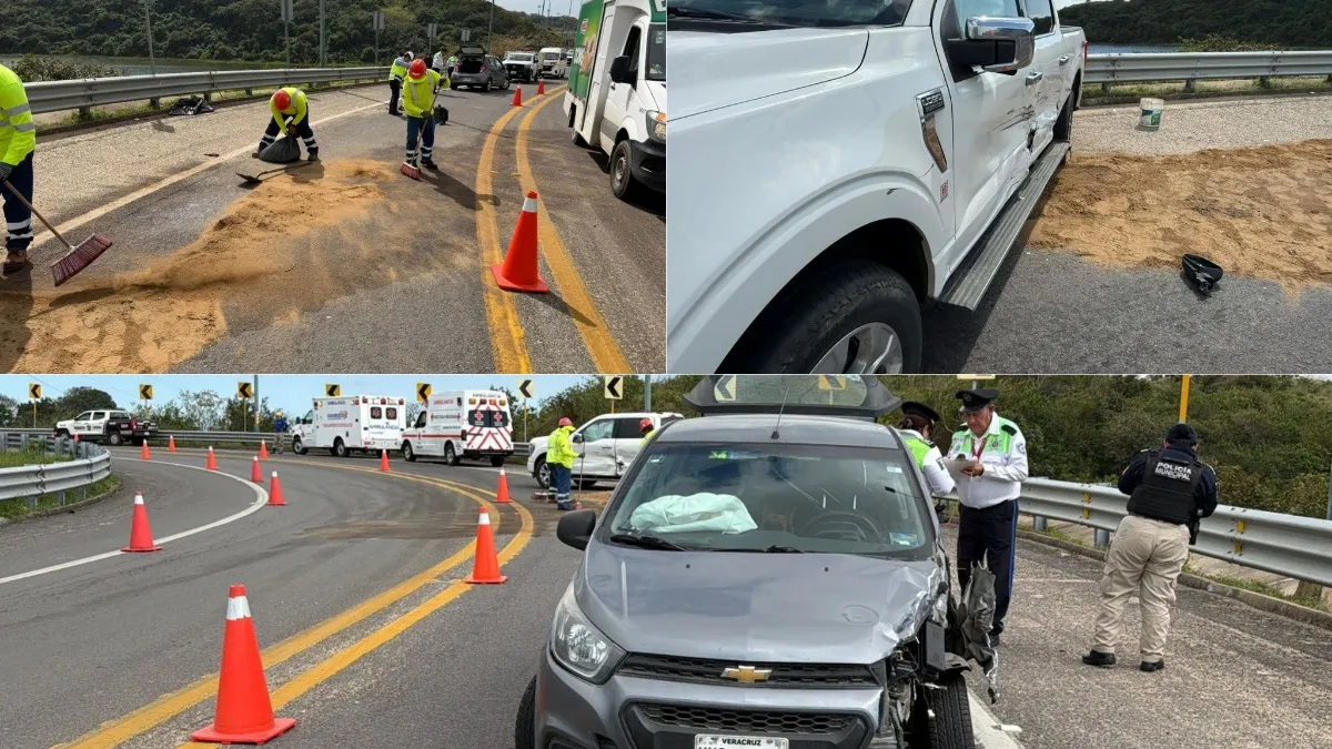 Fuerte accidente en entrada del Túnel Sumergido; conductor de 86 años lesionado