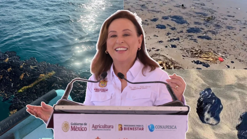 ¿Hay derrame en Alvarado? Esto dijo Nahle sobre el chapopote en las playas