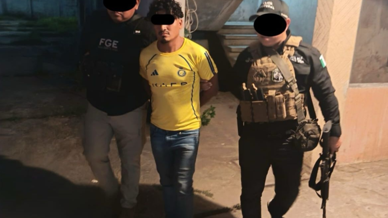 Detienen a El Coleta, presunto homicida de adulto mayor en Agua Dulce