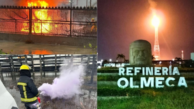 Refinería Olmeca reanuda operaciones pese a tragedia, confirma Pemex
