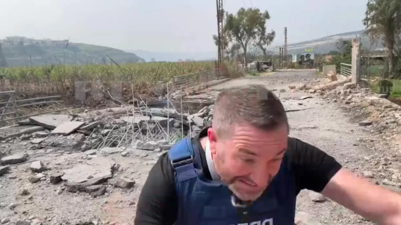 Impactante video: Captan en vivo ataque de misil en Líbano, hay dos periodistas de Rusia heridos