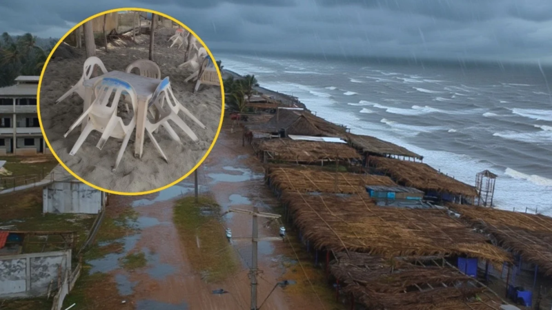 Turismo cae en Agua Dulce por evento de norte este fin de semana