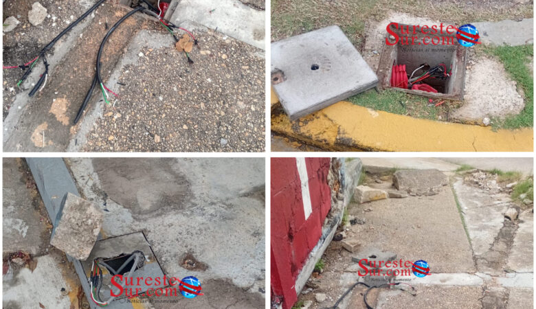 Nuevamente vandalizaron semáforos del crucero de Zaragoza, Independencia y J. Escutia de Coatzacoalcos