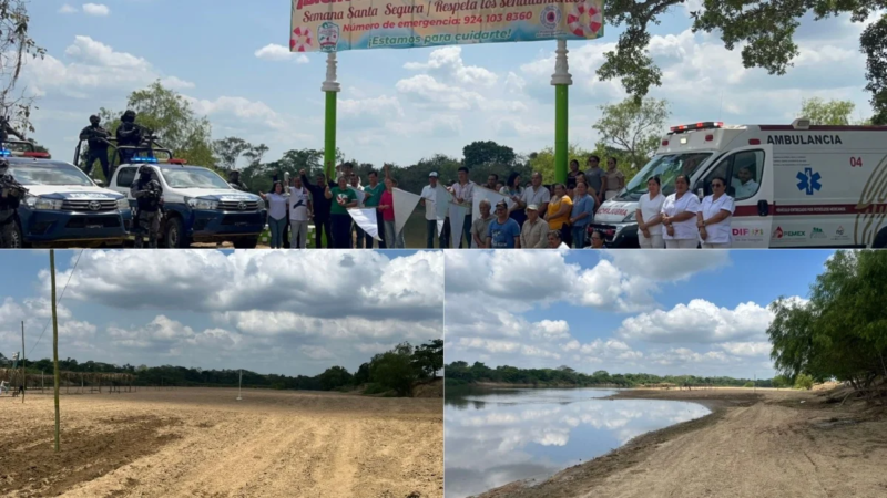 San Juan Evangelista listo para Semana Santa: habilitan playas y refuerzan vigilancia