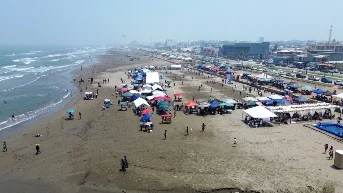 La playa está limpia: supervisa Pedro Miguel Rosaldo la costa de Coatzacoalcos ante inicio de la Semana Santa 2026