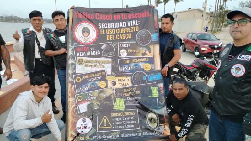 “Yo uso casco”: campaña busca prevenir accidentes en motociclistas de Coatzacoalcos