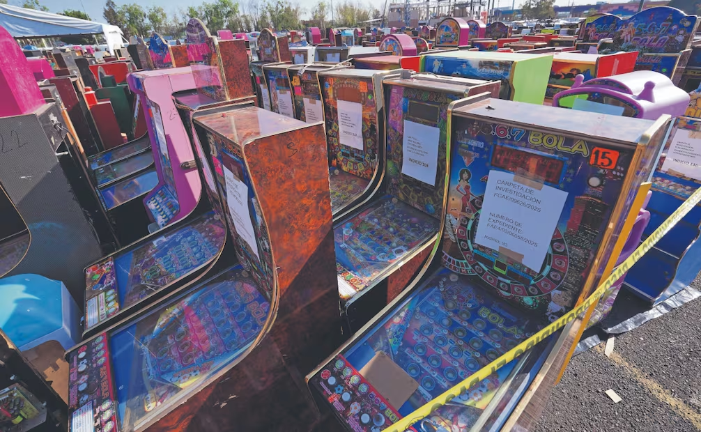 Aumenta decomiso de maquinitas del crimen; aseguramiento de tragamonedas se dispara 427%