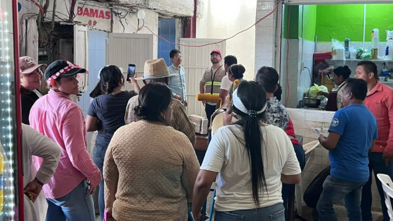 Supervisa Pedro Miguel Rosaldo avance del programa A los mercados les irá muy bien