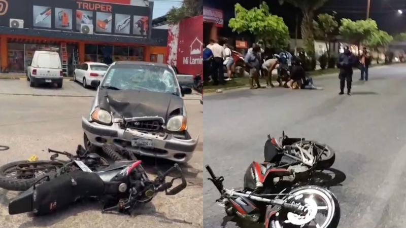 Tránsito alerta por conductas de riesgo en motociclistas en Agua Dulce