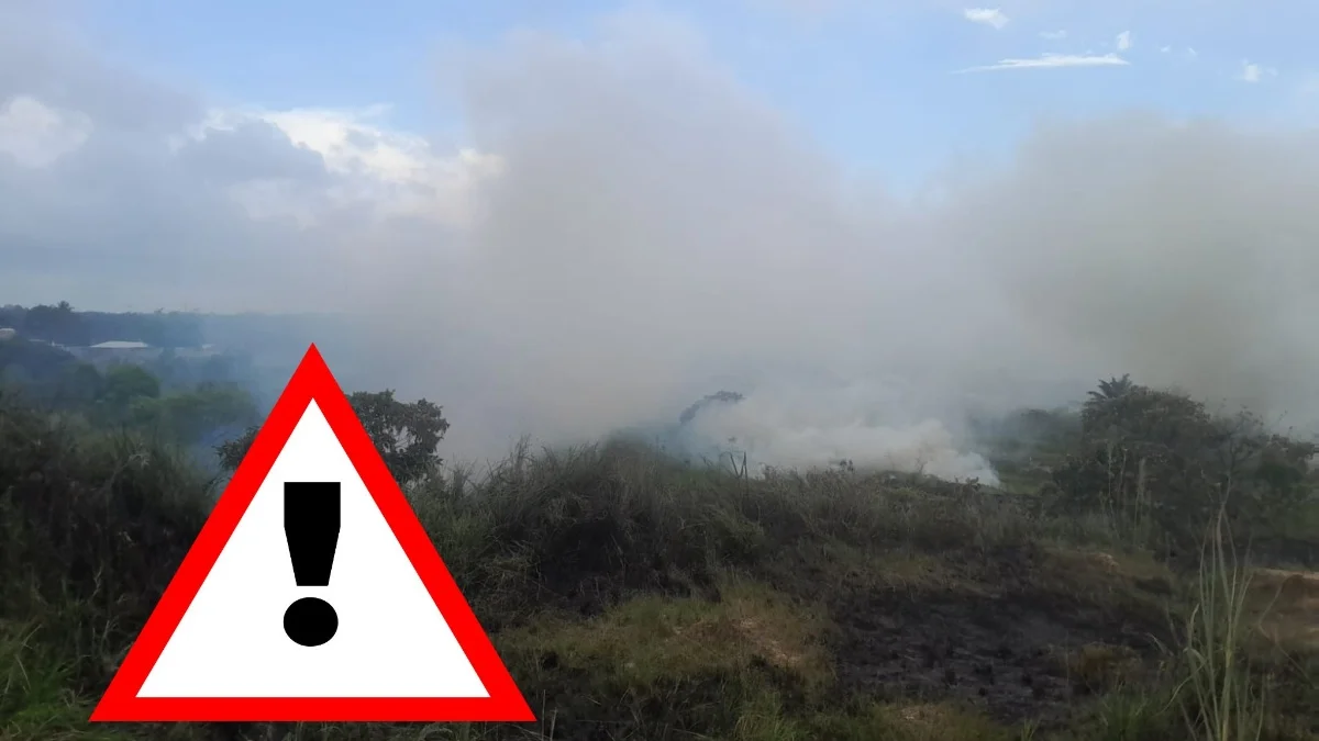 Fuego en pastizales preocupa a habitantes de Nanchital por cercanía con gasera