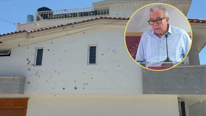 Atacan a balazos casa ligada a Rubén Rocha Moya en Culiacán: esto sabemos del atentado