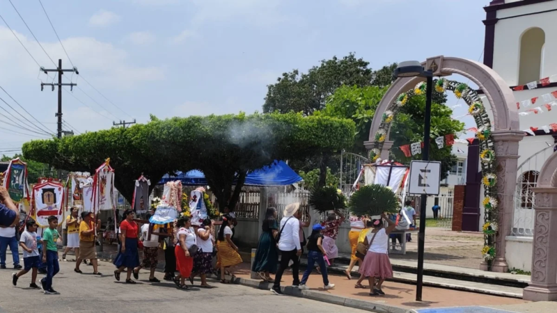 Con fe y estandartes, celebran festividad de San Isidro Labrador en Cosoleacaque