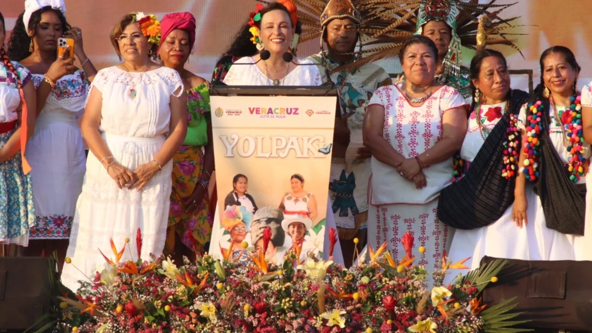 Rocío Nahle inaugura el Festival Yolpaki 2026 para enaltecer las raíces de Veracruz