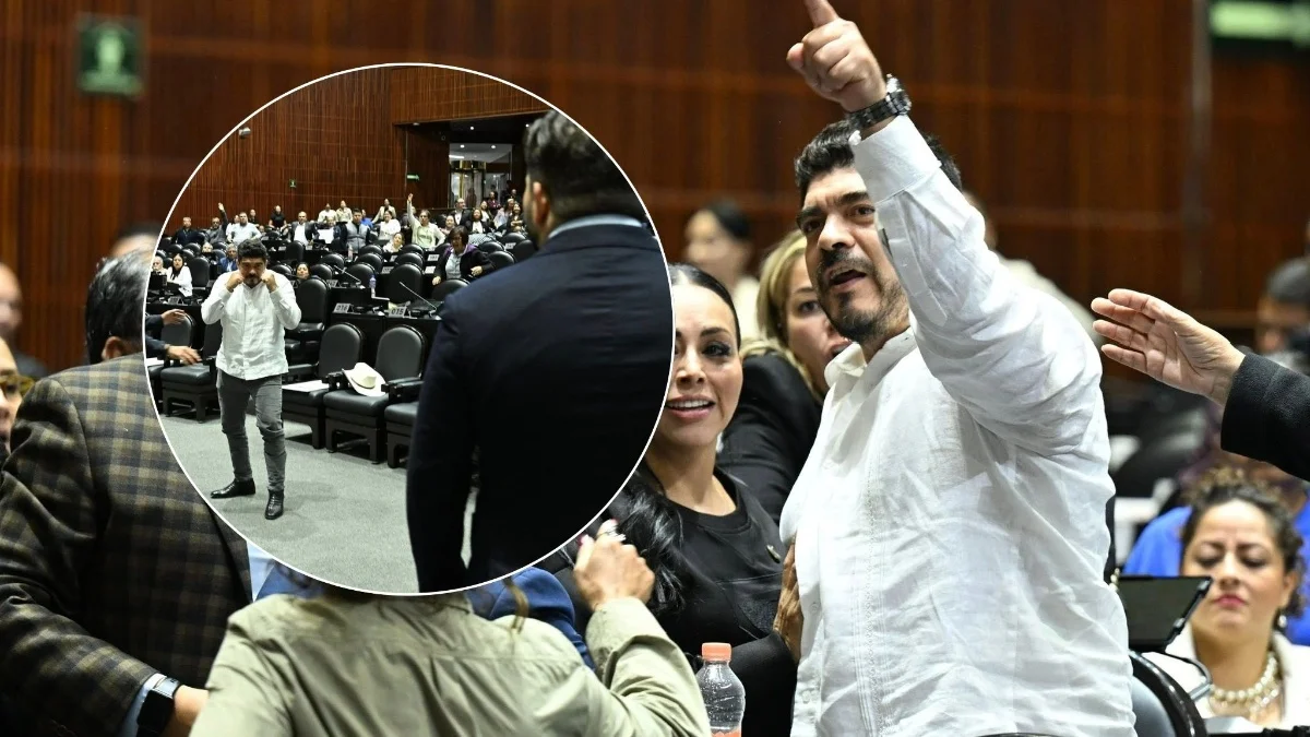 Tensión en San Lázaro: Zenyazen Escobar reta a golpes a diputado del PRI tras discusión