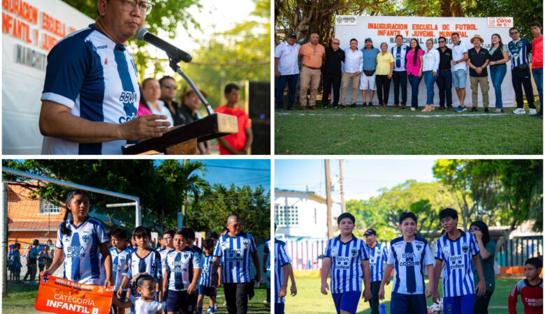 Inauguran Escuela Municipal de Futbol Infantil y Juvenil en Nanchital