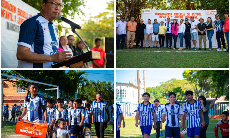 Inauguran Escuela Municipal de Futbol Infantil y Juvenil en Nanchital