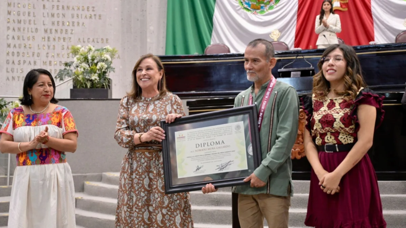 Entrega Congreso a Roberto Mora Gallardo la Medalla al Mérito Ambiental 2026