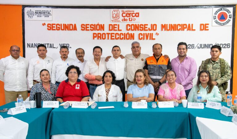 Realizan Segunda Sesión del Consejo Municipal de Protección Civil en Nanchital