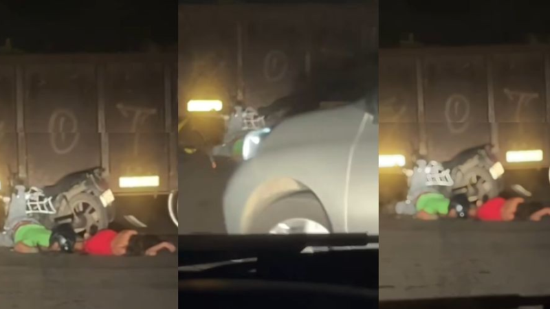 Intentan ganarle el paso al tren y son arrollados en Mundo Nuevo, Coatzacoalcos