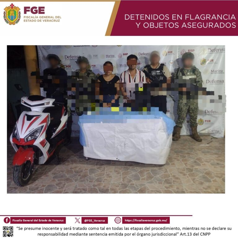Operativo coordinado en Chinampa de Gorostiza deja dos personas detenidas e indicios asegurados