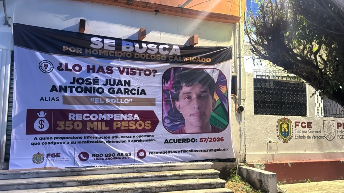 FGE ofrece recompensa de 350 mil pesos por presunto homicida en Acayucan