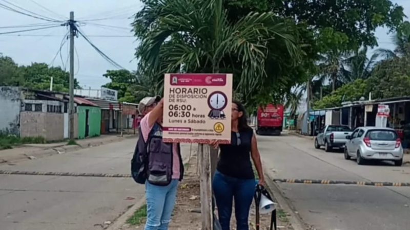 Refuerzan recolección de basura en Coatzacoalcos con brigadas de Limpia Pública