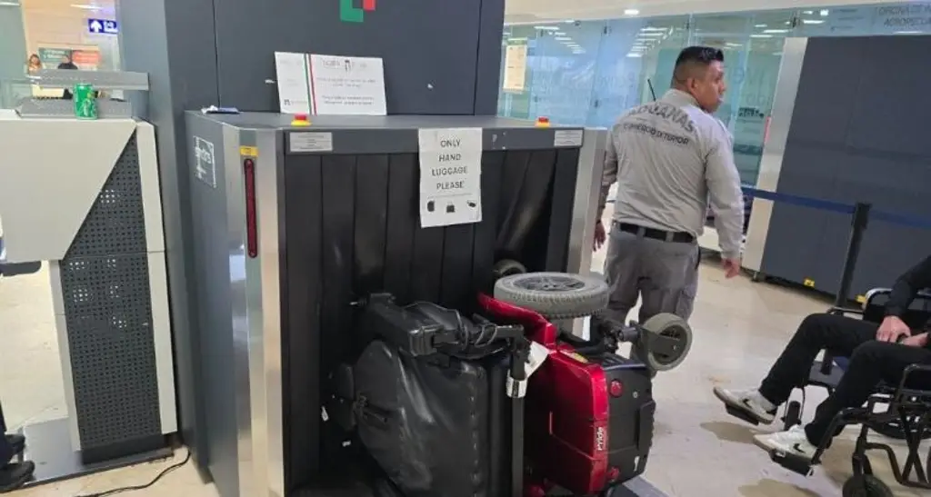 En una silla de ruedas: así ingresaron varios kilos de cocaína a Aeropuerto de Cancún