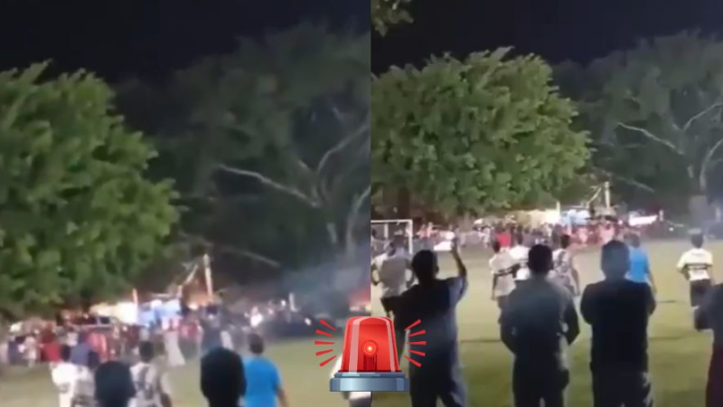 Partido de fútbol en Paraíso termina en riña y disparos; aficionados huyen del lugar
